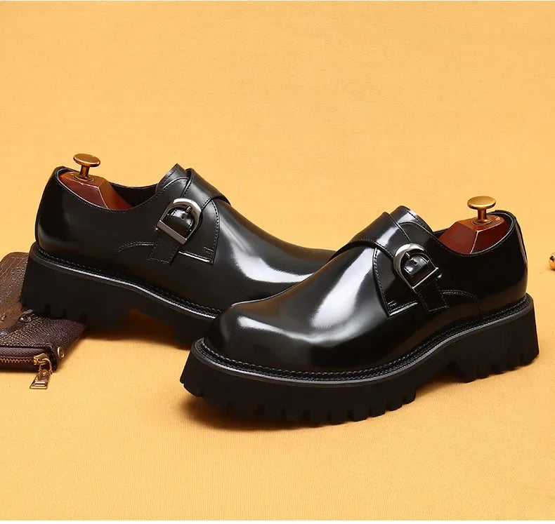 Oxford Homme de Luxe en Cuir Verni Italien – Chaussures Élevées à la Main, Élégantes & Confortables pour Mariage et Affaires