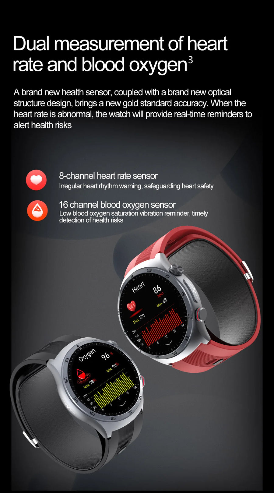 RNABAU AirCare Pro™ – Smartwatch Santé 2025 avec Mesure Réelle de la Tension