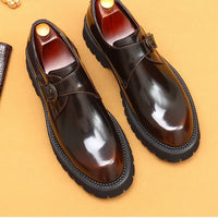 Oxford & Derby Homme – Chaussures Britanniques en Cuir Véritable, Semelle Épaisse, Business & Casual Élégant"