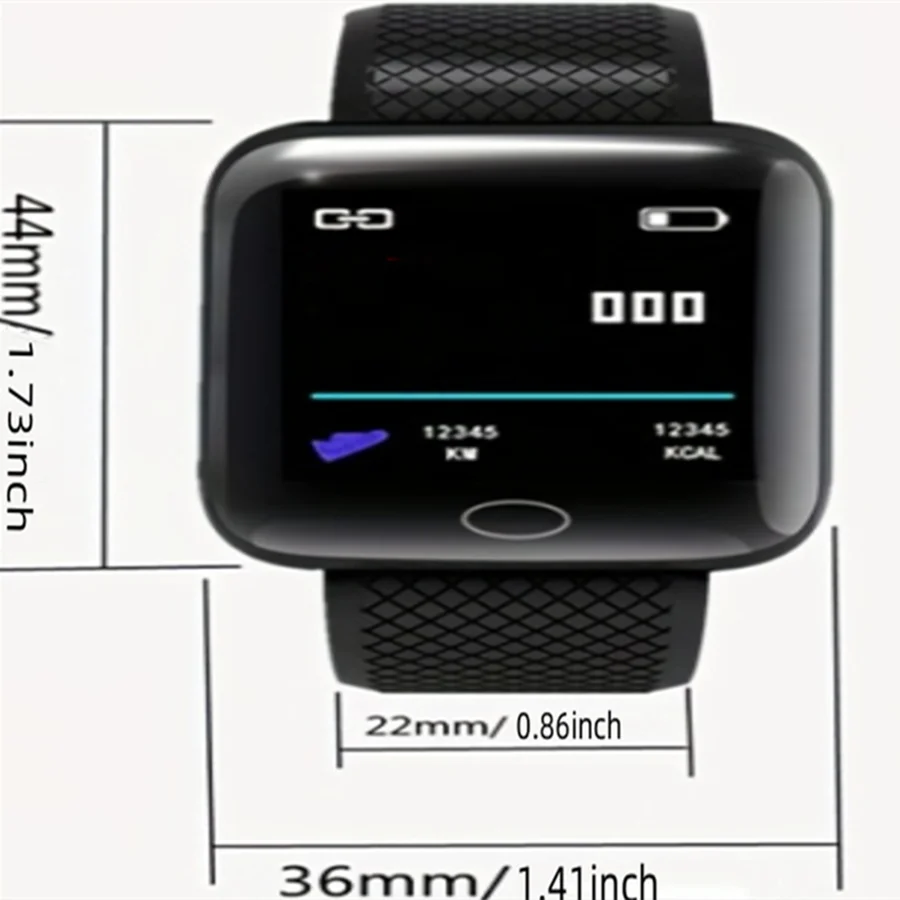 Smartwatch D13/116Plus – Men's/Women's Smartwatch | Health & Activity Tracker | Sports Bracelet Ideal Gift