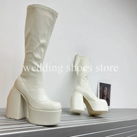Women's 16cm Heel Boots - High, Waterproof and Sexy