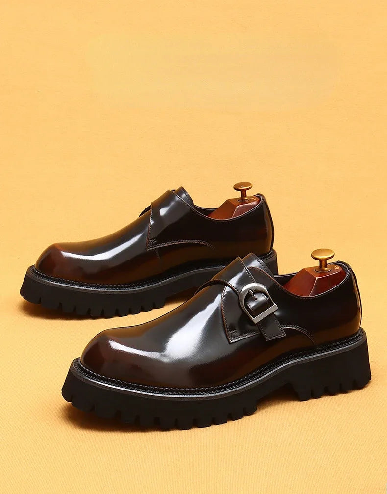 Oxford Homme de Luxe en Cuir Verni Italien – Chaussures Élevées à la Main, Élégantes & Confortables pour Mariage et Affaires
