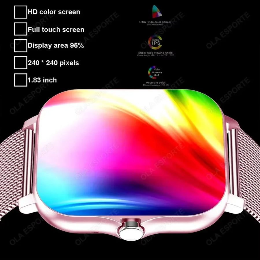 COTAUL GT20 Smartwatch – 1.83” Screen | Bluetooth Calls | IP67 Waterproof | Health & Fitness Tracking | iPhone / Android Compatible