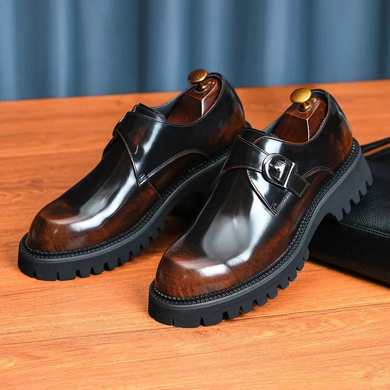 Oxford Homme de Luxe en Cuir Verni Italien – Chaussures Élevées à la Main, Élégantes & Confortables pour Mariage et Affaires