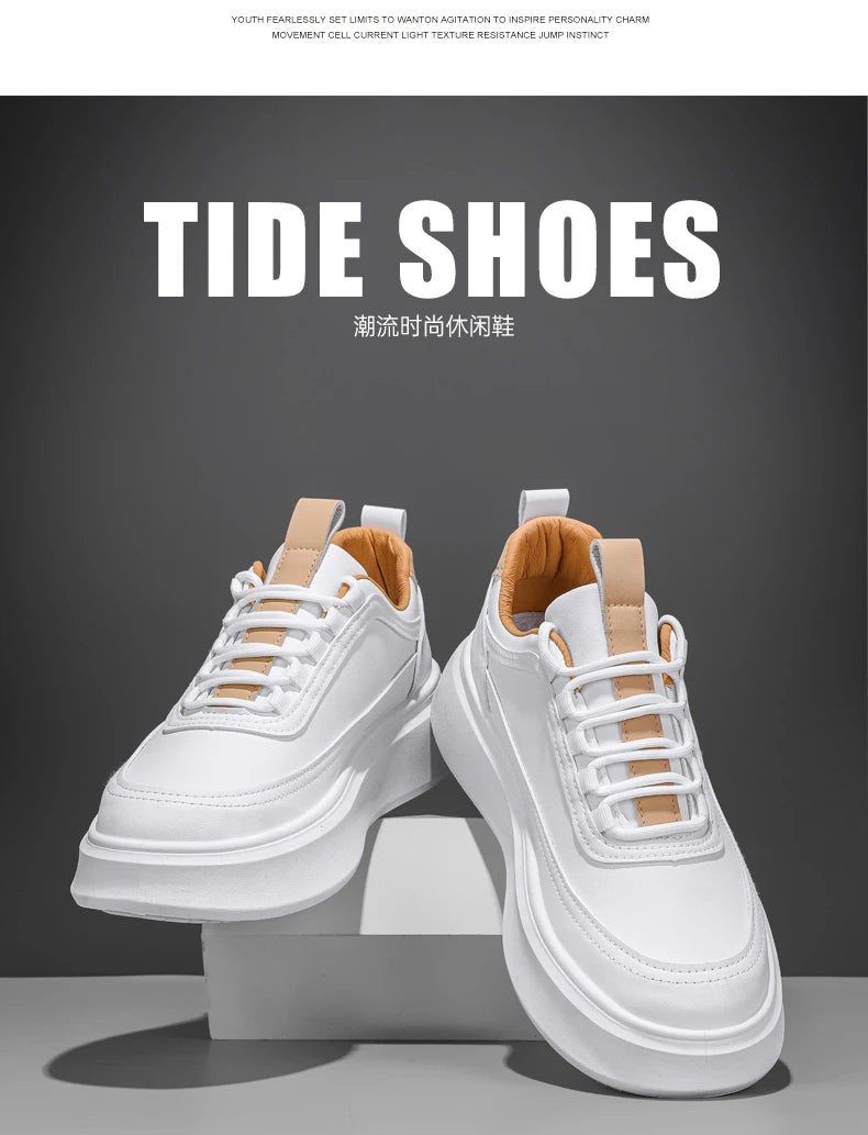 SkyStep – Fashion Sneakers with Thick Sole