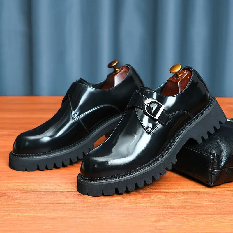 Oxford Homme de Luxe en Cuir Verni Italien – Chaussures Élevées à la Main, Élégantes & Confortables pour Mariage et Affaires