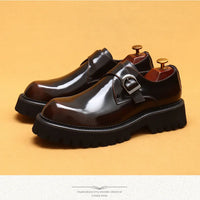 Oxford & Derby Homme – Chaussures Britanniques en Cuir Véritable, Semelle Épaisse, Business & Casual Élégant"