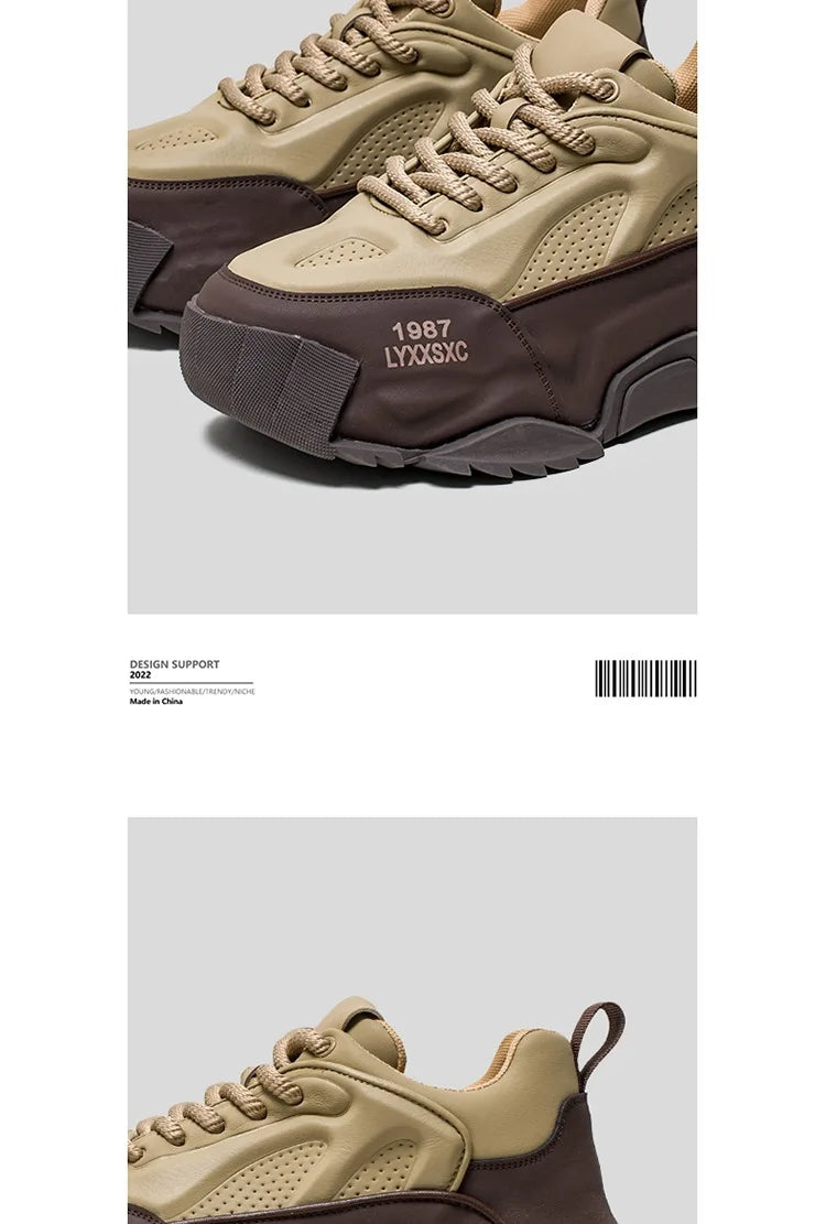 Sneakers Homme Designer – Confort & Hauteur Boostée
