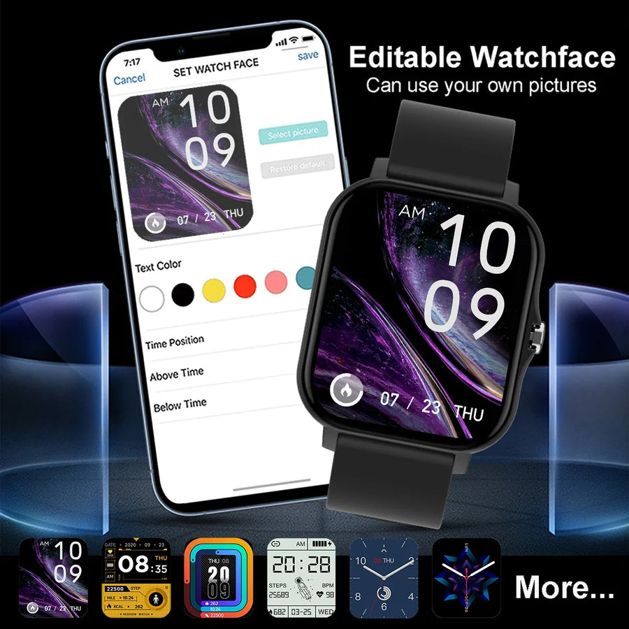 COTAUL GT20 Smartwatch – 1.83” Screen | Bluetooth Calls | IP67 Waterproof | Health & Fitness Tracking | iPhone / Android Compatible