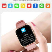 LAXASFIT 1.73” Smartwatch – Unisex Smartwatch with Customizable Dials, Health Tracking, Bluetooth, Calls &amp; Notifications, Android &amp; iOS Compatible