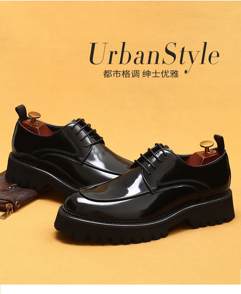 ASTON M. JAZZ – Chaussures Oxford Homme en Cuir Véritable, Italienne