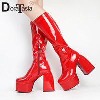 Sexy Women's Boots - Plus Size 35-48, Block Heel and Sturdy