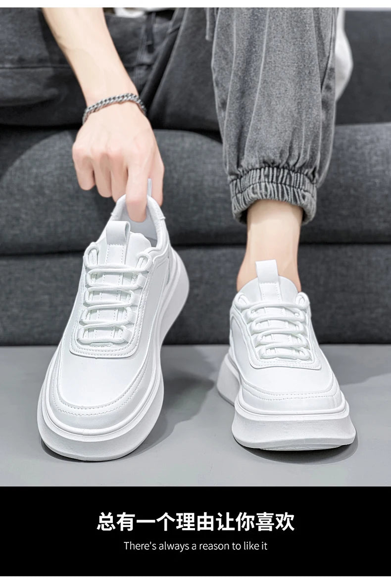 SkyStep – Fashion Sneakers with Thick Sole