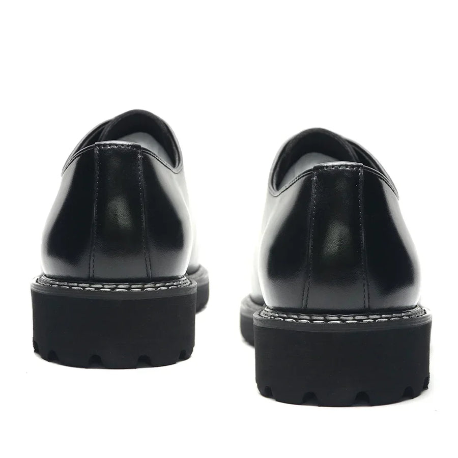 Oxford Homme Élégant – Sneakers en Cuir Véritable Noir, Haute Qualité pour Bureau, Affaires et Occasions Sociales