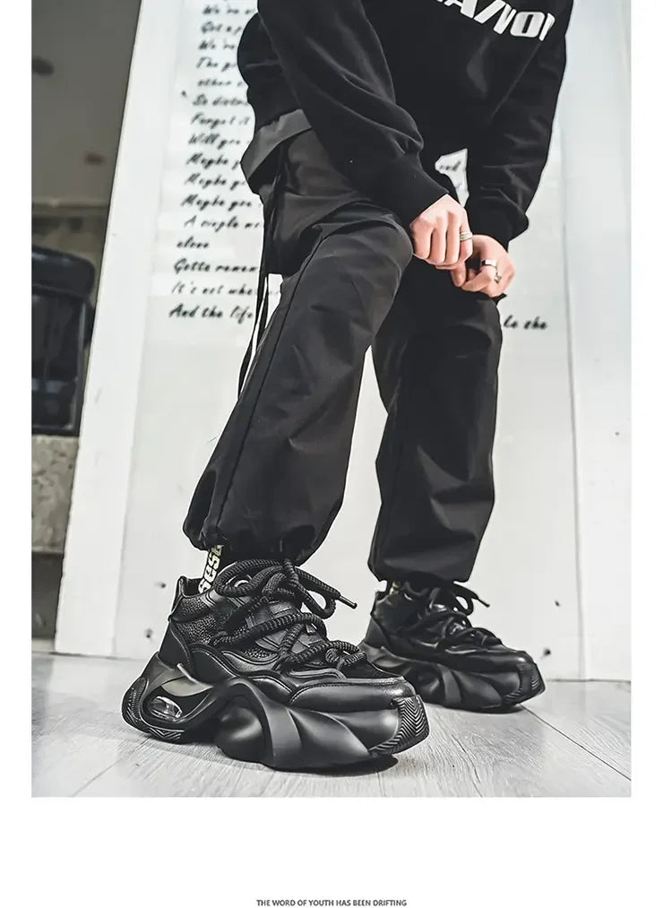 Baskets homme style designer – Sneakers à semelle épaisse confortables, mode décontractée automne/hiver